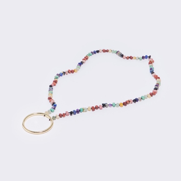 BIMBA Y LOLA MULTICOLOR STONES PENDANT NECKLACE - Picture 5 of 5